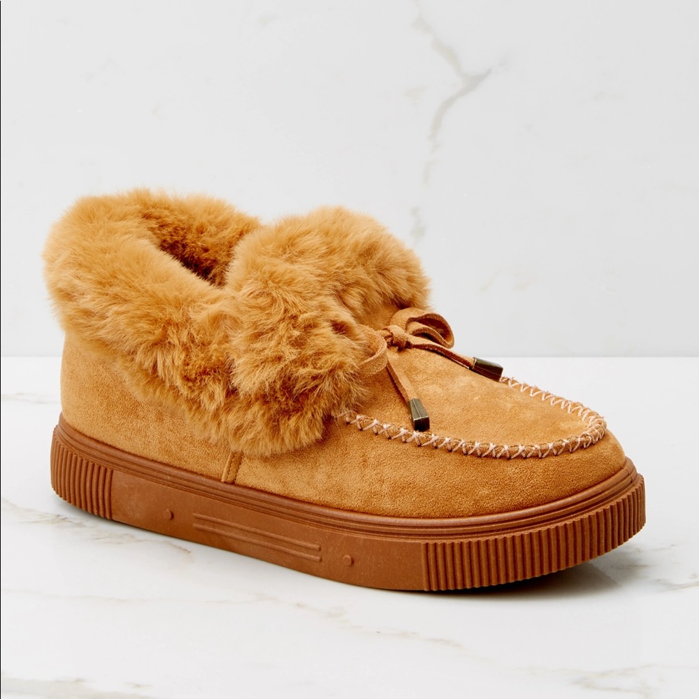 Cozette Cozy Camel Moccasins - Picture 4 of 7